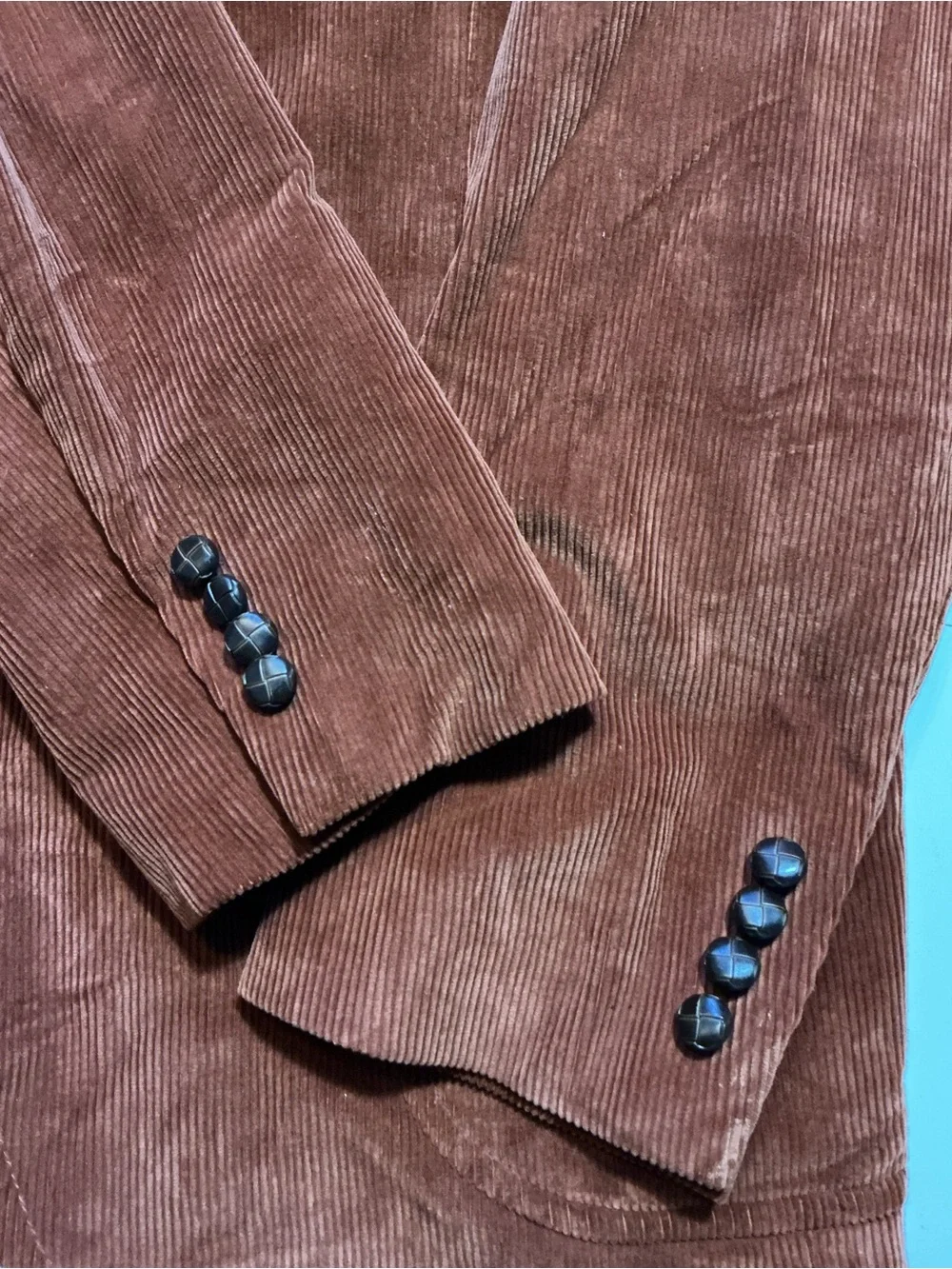 Vintage Sears The Corduroy Collection Burnt Orange Sportscoat Blazer Jacket